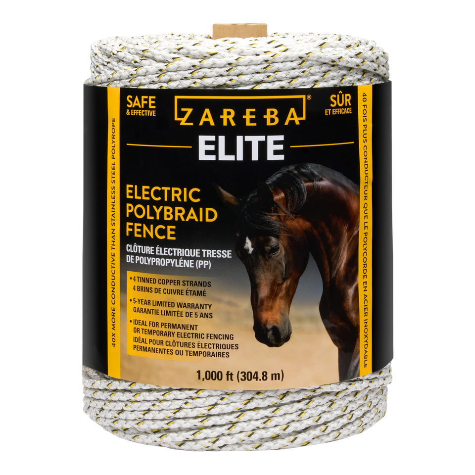 Zareba Elite boundary visibility helps horses see the fence clearly