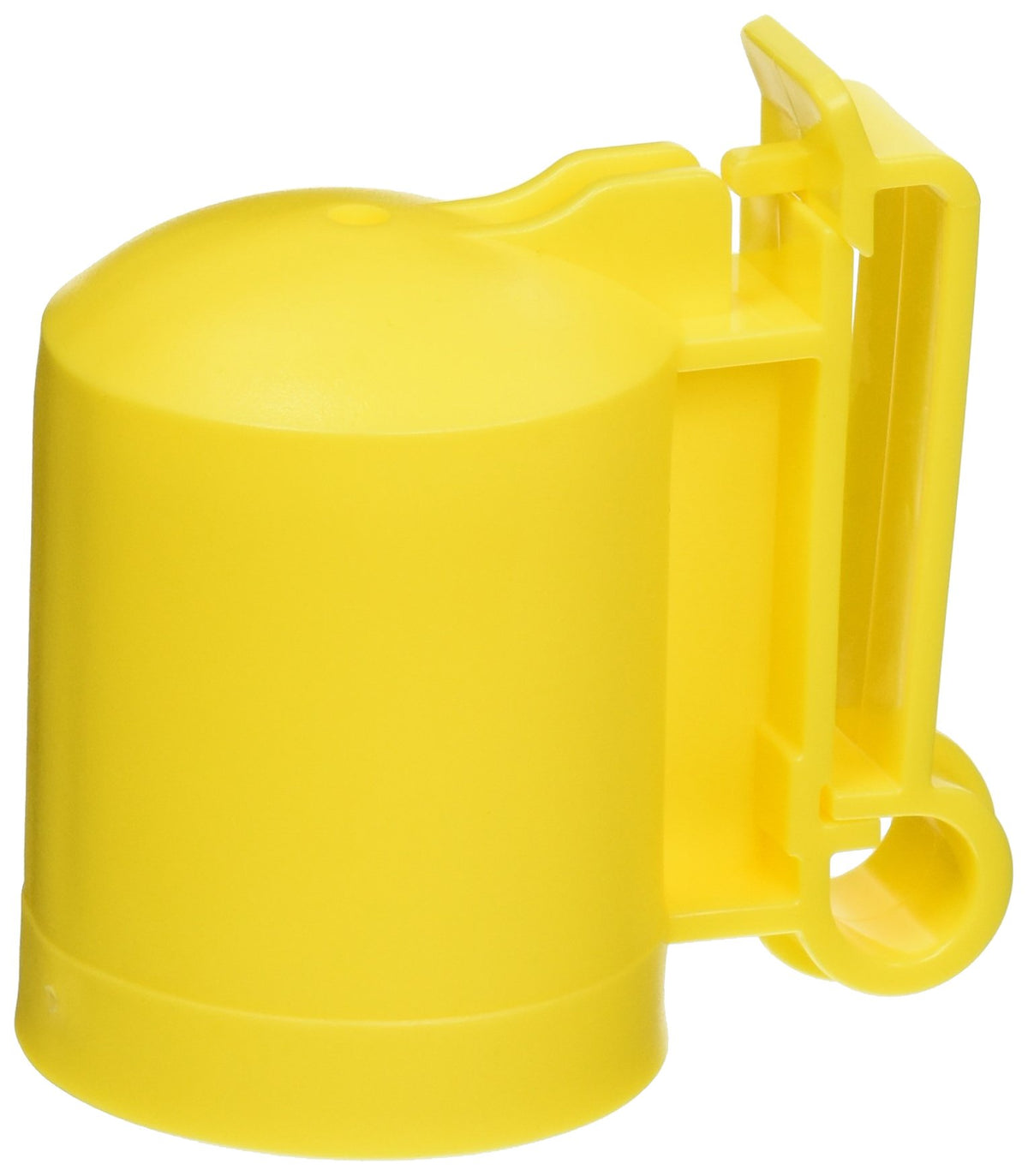 Zareba ITCPY-Z safety cap on a T-post protecting livestock from sharp edges