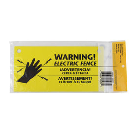 Zareba warning signs-French give clear French warnings on electrified fences.