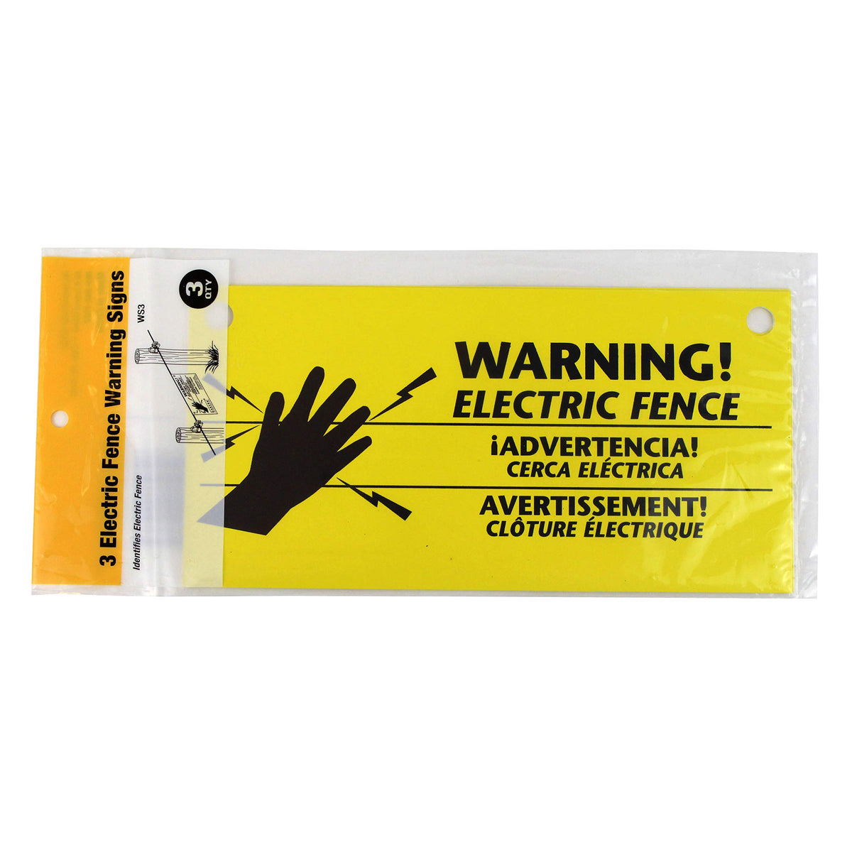 Zareba warning signs-Spanish deliver clear Spanish warnings for electrified fences.