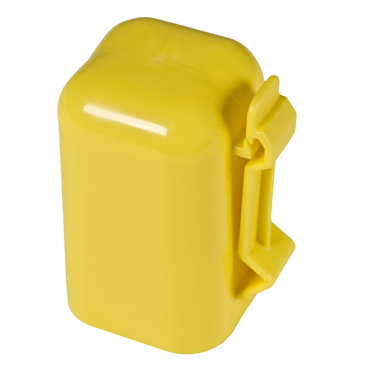 Yellow Zareba safety cap packaging showing 10 insulators per bag