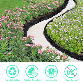 Zatozkar mulch roll cuttable to fit garden shapes with easy installation
