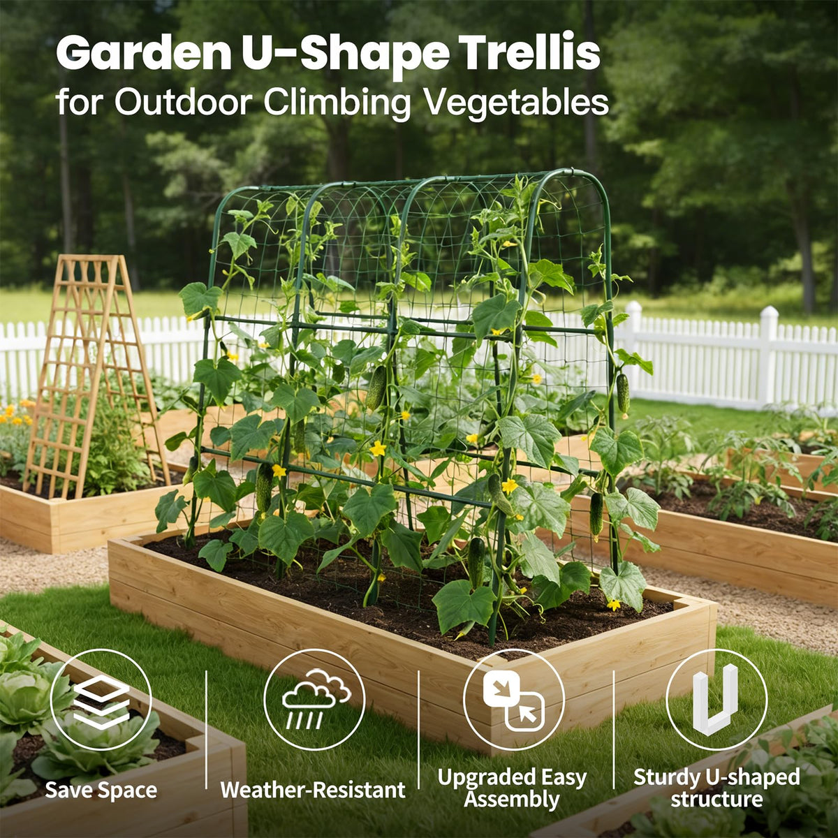 ZATRO trellis base installation demonstrates quick, tool-free setup