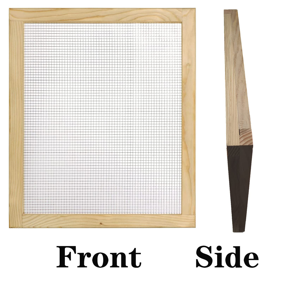 ZAWR dirt sifter mesh 1/4 inch openings for finer soil texture.