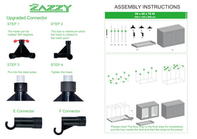 Zazzy Grow Tent 95 percent reflective lining boosts light use and heat retention