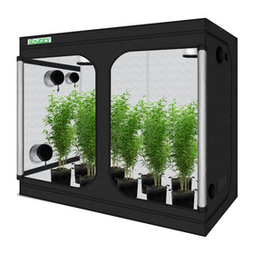 Zazzy Grow Tent full 8x4x6.5 ft setup with window for easy monitoring