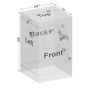 Zazzy grow tent 98-percent reflective mylar lining boosts light efficiency.