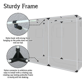 Zazzy Grow Tent floor tray catches spills and simplifies cleanup