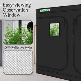Zazzy Grow Tent sturdy all-steel frame supports heavy equipment