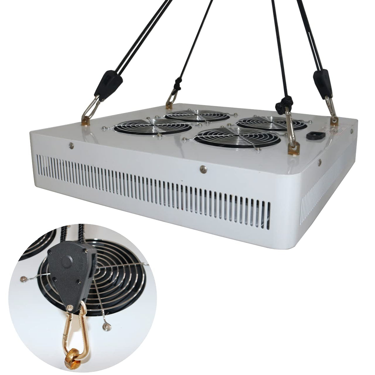 Zazzy heavy-duty metal hooks provide durable support for light fixtures.