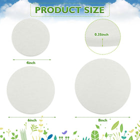 ZBHANSHUIS diatomaceous earth mat in 6-inch round absorbs spills efficiently for tidy plants.