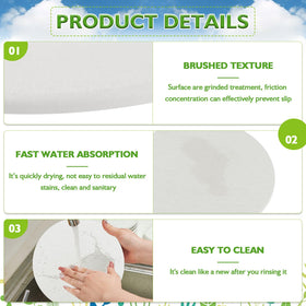 ZBHANSHUIS diatomaceous earth mat in 8-inch round keeps larger pots dry and neat.