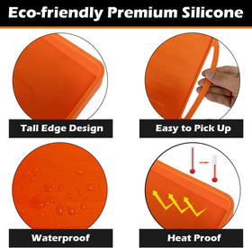 ZBXFCSH silicone mat withstands up to 500F for versatile cooking.