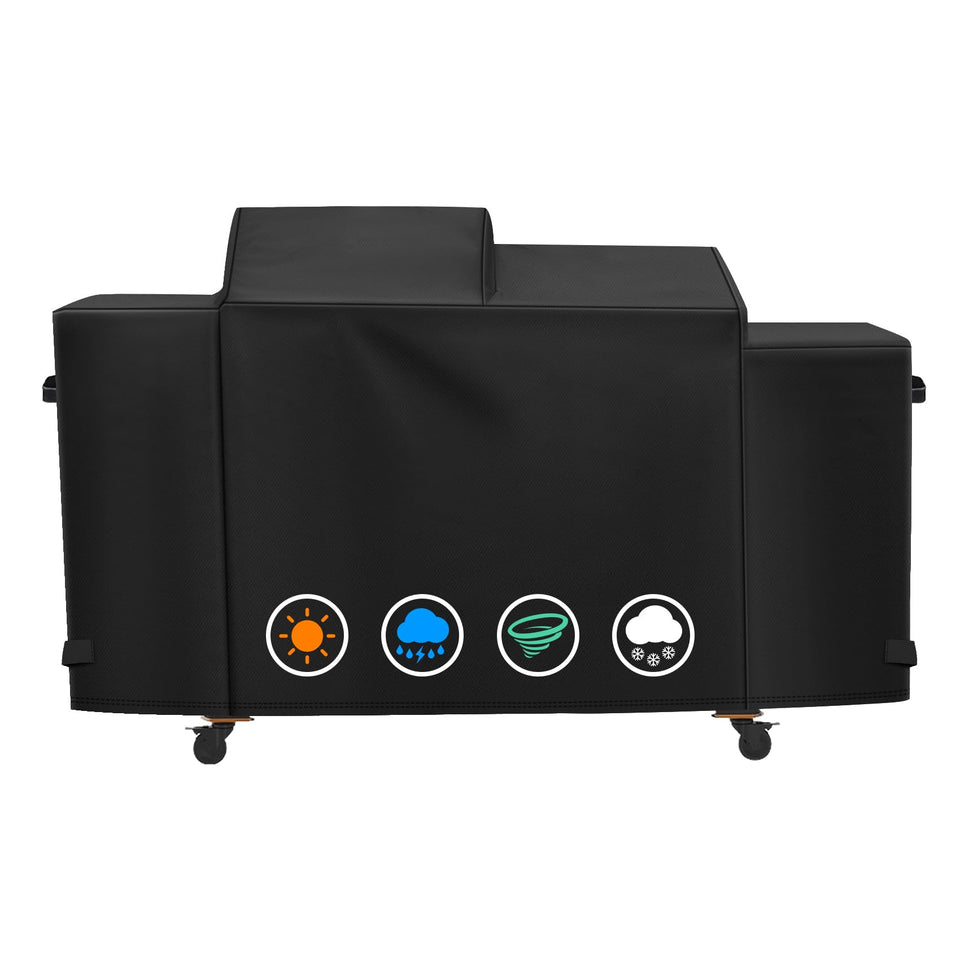 ZBXFCSH heavy-duty cover on Pit Boss Charleston 1020 front view providing full protection