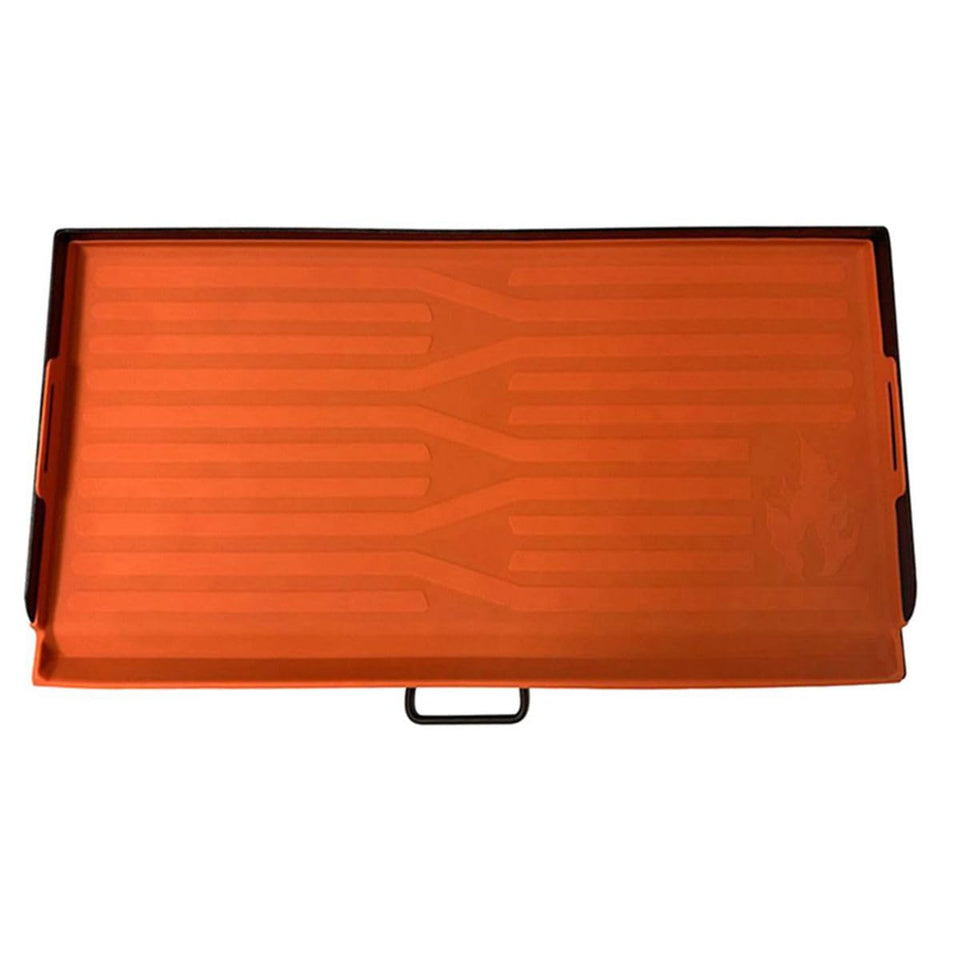 ZBXFCSH silicone griddle mat provides 32-inch coverage for Camp Chef grills.