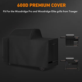 ZBXFCSH all weather cover fits Woodridge Elite for secure grilling.