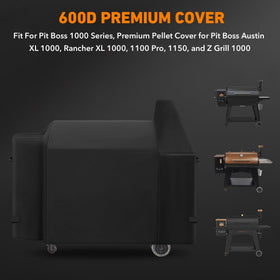 ZBXFCSH grill cover for Pit Boss Rancher XL shielding against wind and moisture