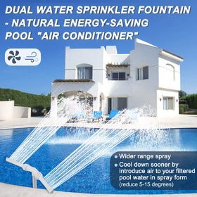 ZCONIEY quick-install pool fountain ready in minutes