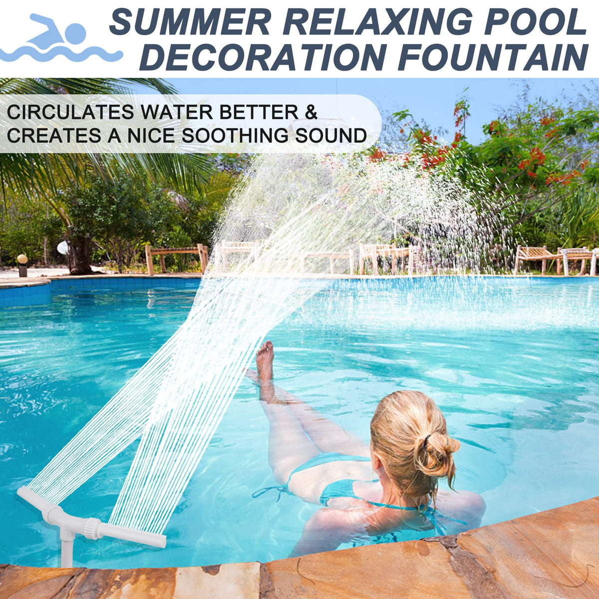 ZCONIEY cooling effect helps temper pool water for comfortable swimming