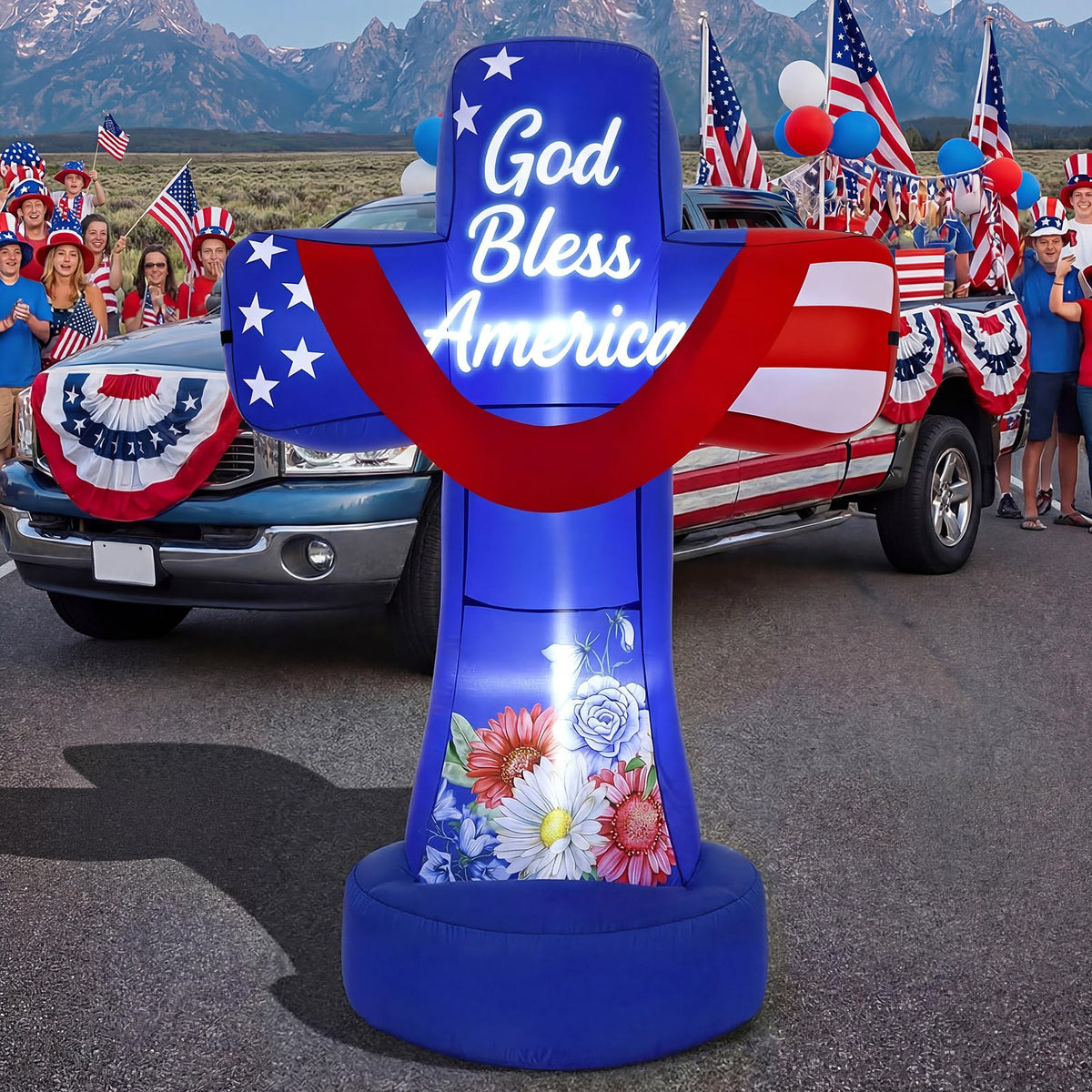 ZeahVeyora durable polyester cross inflatable withstands outdoor conditions