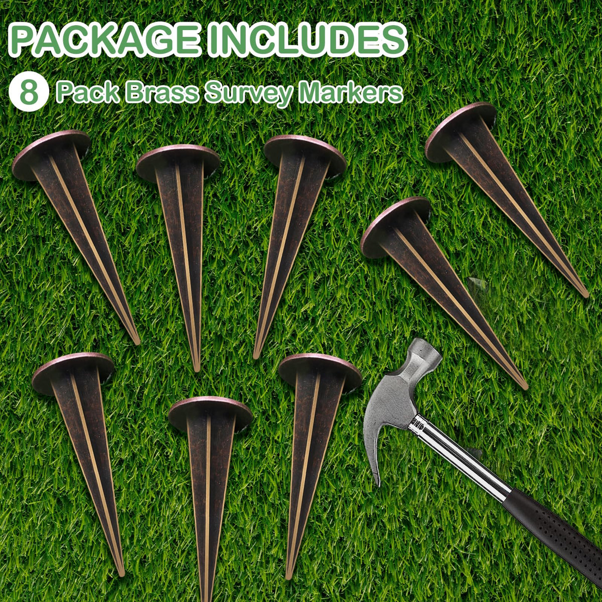 Zealor flat-cap marker installs flush with ground to minimize tripping hazards.