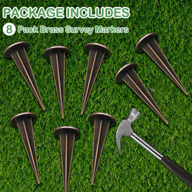 Zealor flat-cap marker installs flush with ground to minimize tripping hazards.
