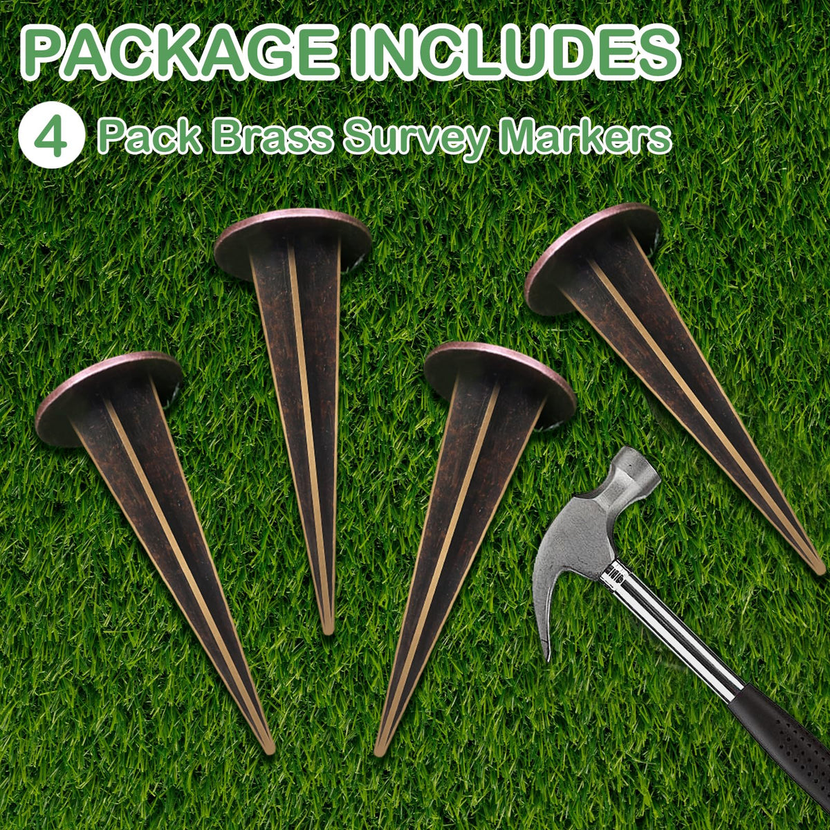 Zealor golf course and landscape boundary marker suitable for turf