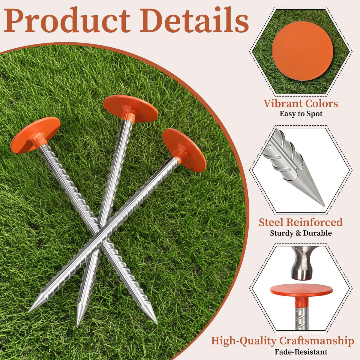 Zealor rebar markers made from high-grade steel resist rust for long-term use