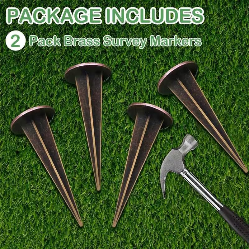Zealor weather-resistant brass marker resists sun and rain for long-term use.