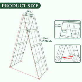 ZeanSciulpt Cucumber Trellis wind-stable crossbeam emphasizes durable design for windy days