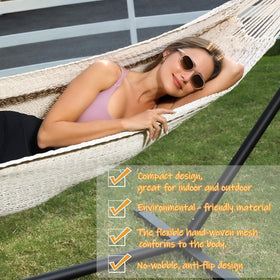 ZEANTZ outdoor hammock in backyard setup for patio lounging