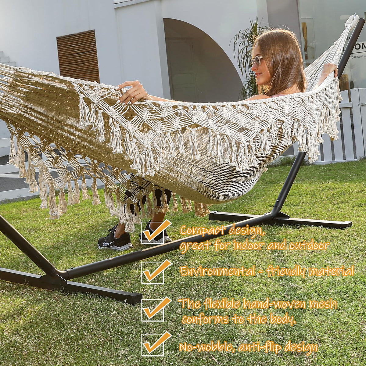 ZEANTZ hammock versatile for outdoor or indoor use.