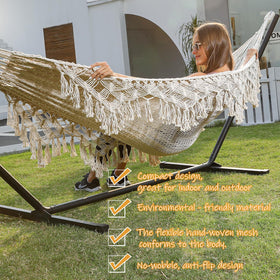 ZEANTZ hammock versatile for outdoor or indoor use.