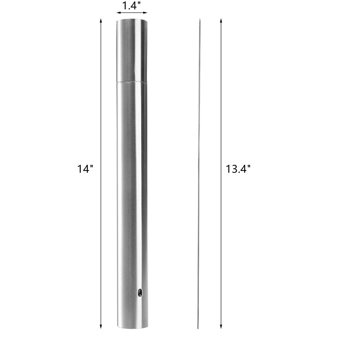 ZEAYEA 134 inch stainless steel skewers with sharp tips for grilling