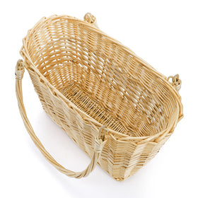 ZEAYEA storage basket with double handles for versatile use.