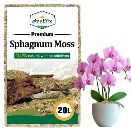 Zeedix 20L moss brick before soaking for bulk horticulture use