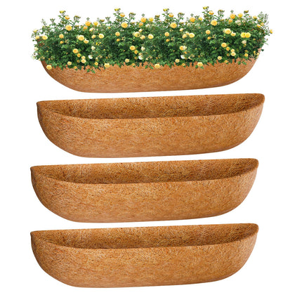 ZeeDix 36-inch trough coconut liner pack ready for planter use, promoting healthy drainage.