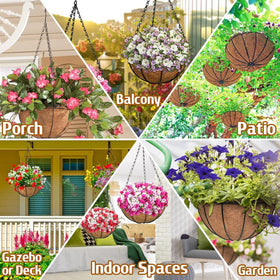 ZeeDix coconut liner 20-inch fits the planter for moisture and air balance