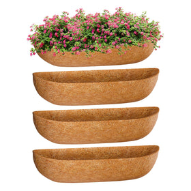 ZeeDix coconut liner, 24-inch diameter, ready for planters to boost drainage and airflow.