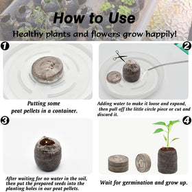 ZeeDix pellets expand with water to a moist growing medium
