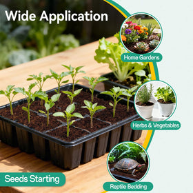 Easy-to-use ZeeDix pellets expanding in a container for planting