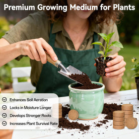 Expanded ZeeDix seed starter soil ready for planting