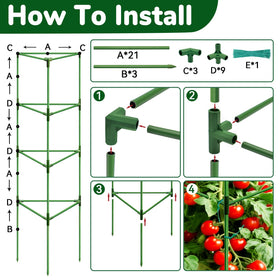ZeeDix heavy-duty support resists collapse under heavy fruit load.