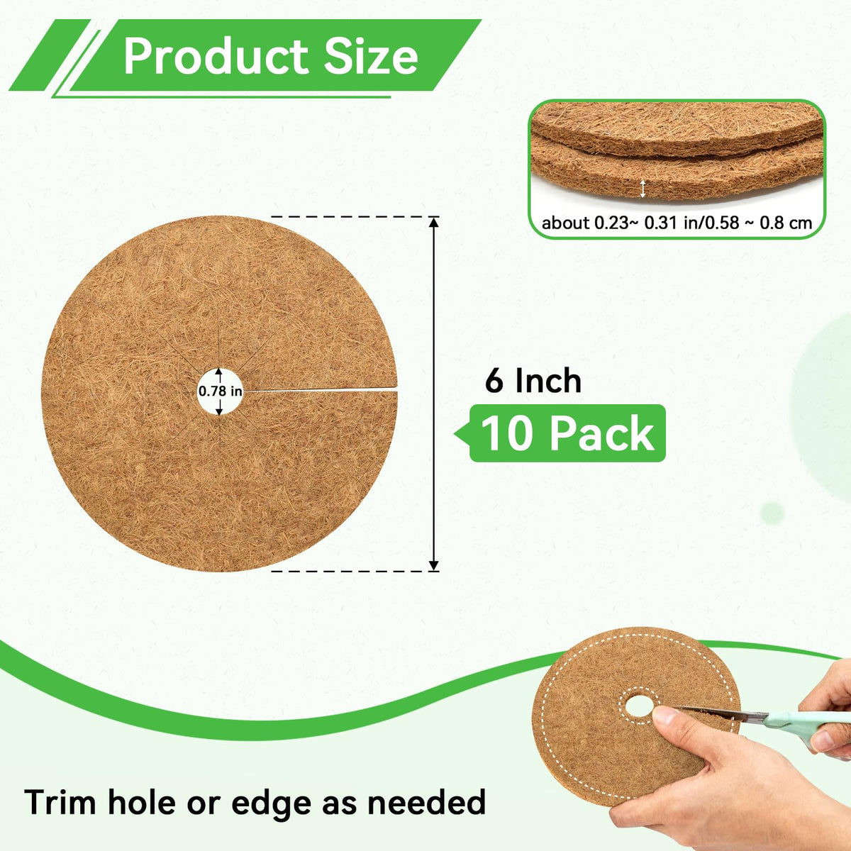 ZeeDix mulch ring edge trim enables easy custom-fit