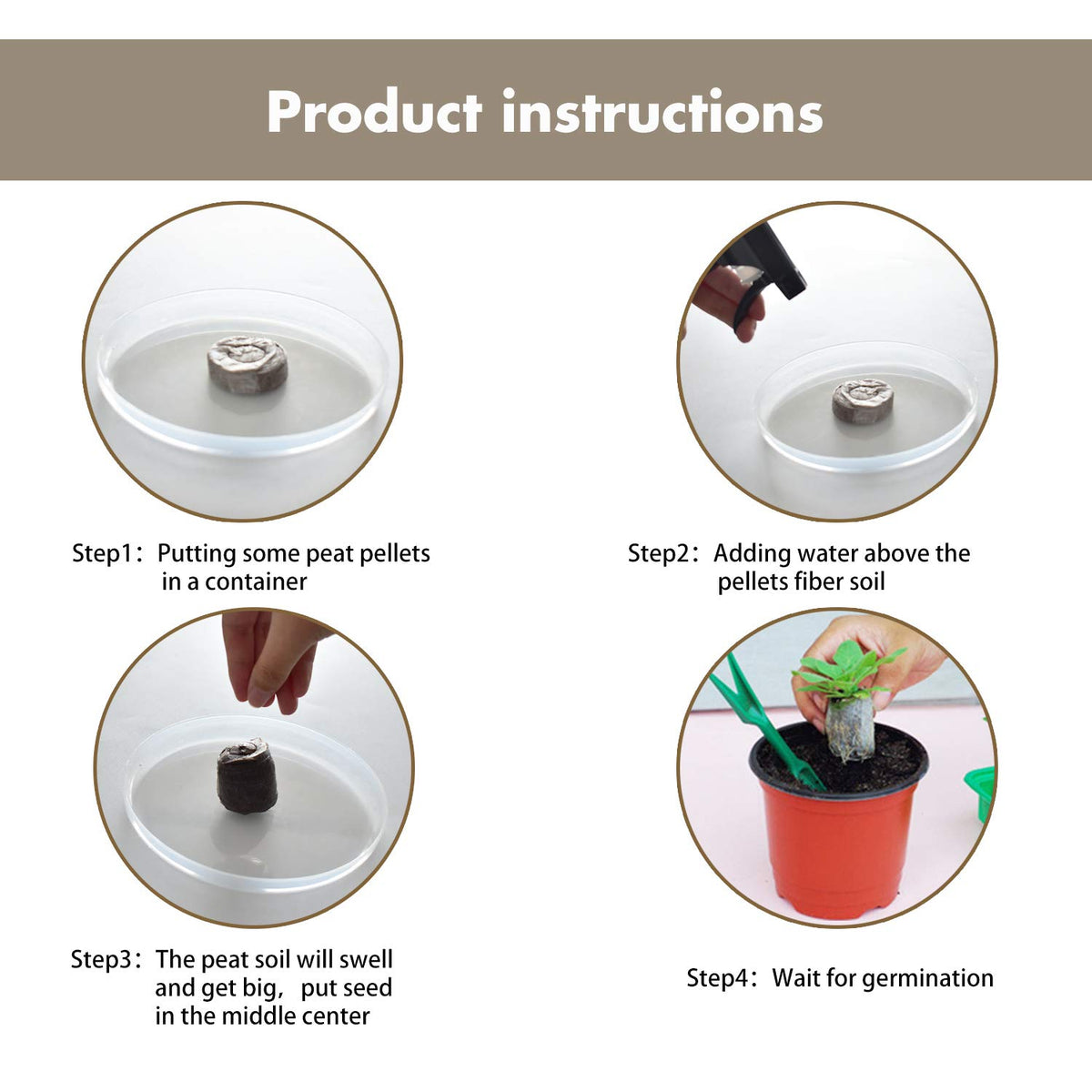Zeedix net bag design preventing seedling scattering