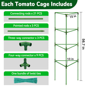 ZeeDix open weave design promotes upward growth and easy harvesting.