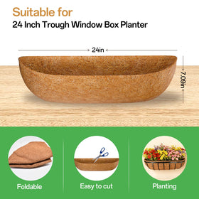 ZeeDix planters four-pack soaking step helps liner adapt to baskets.