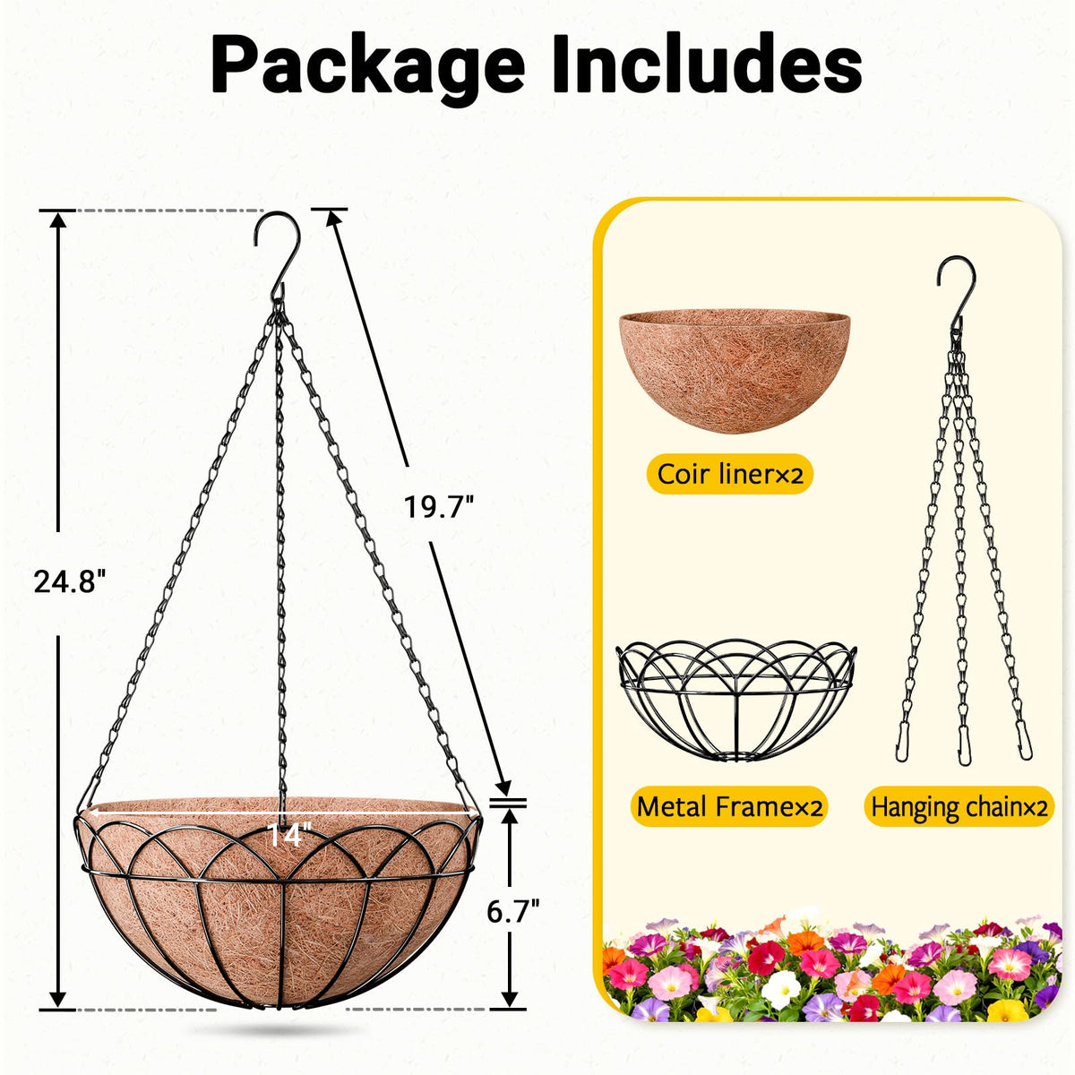 ZeeDix half-moon design ideal for vertical garden setups on patios and balconies.