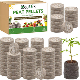 ZeeDix 40 mm seed pellets pack ready for planting and transplanting