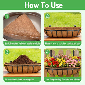 ZeeDix wall basket liner breathable material promotes healthier root environment.